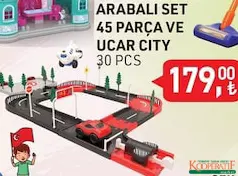 ARABALI SET 45 PARÇA VE UCAR CİTY OYUNCAK ARABALI SET 45 PARÇA VE UCAR CİTY OYUNCAK